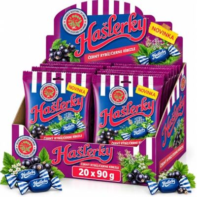 Nestlé Hašlerky Caramelle alle erbe al ribes nero 20 x 90 g (1,8 kg) Nestlé Hašlerky Caramelle alle erbe al ribes nero 20 x 90 g (1,8 kg)