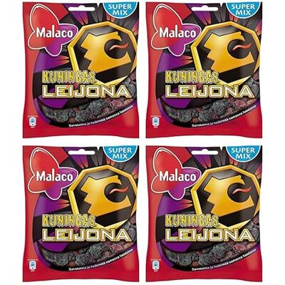 Cloetta Kuningas confectionery mix caramella 4 Packs of 300g Cloetta Kuningas confectionery mix caramella 4 Packs of 300g