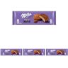 Milka , Choco Wafer, Wafer Croccante e Goloso con una Copertura di Cioccolato al Latte , con Latte Alpino, Cacao Sostenibile, 180g (6 merende da 30g) (Confezione da 4)