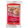 FunCakes Pasta di Zucchero Fire Red: facile da usare, liscia, flessibile, morbida e pieghevole, perfetta per decorare torte, halal, kosher e senza glutine. 250 gr