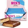 N!CK'S NICKS Barrette di wafer proteico Cioccolato   25% di proteine ​​  198 calorie   Barretta proteica a basso contenuto di carboidrati senza zuccheri aggiunti e glutine (9 barrette proteiche x 40g)