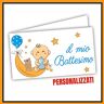 Mr Pubblicità 100 Bigliettini Bomboniera Sacchetti Confetti il mio Battesimo PERSONALIZZALO QUI