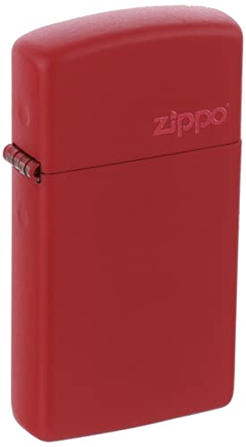 Zippo Accendino, Ottone, Colore: Rosso