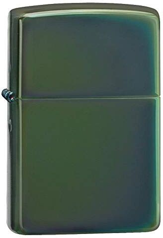 Zippo Lighter, Metal, Green, One Size