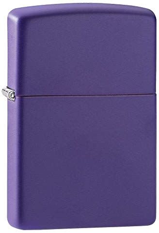 Zippo Accendino ® Classic Purple Matte , Accendino Antivento Ricaricabile , Realizzato in Metallo con Caratteristico "click" , Color Viola, Made in USA, Ottima Idea Regalo