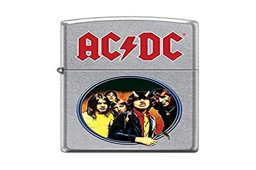 Zippo Accendino AC/DC in ottone, design 5,83,81,2