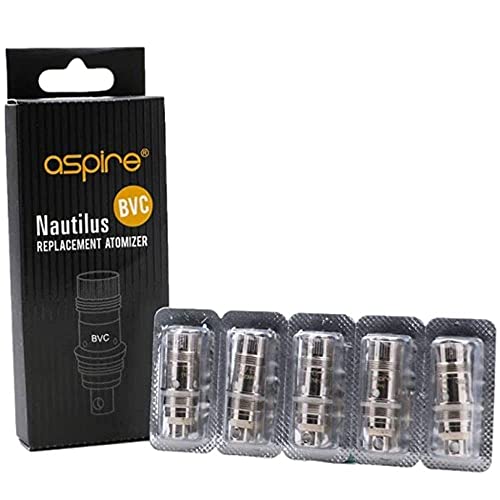 aspire Resistenze Nautilus 0.7 Ohm BVC Coil Sigaretta Elettronica (5 PZ) per Atomizzatore  Non Rigenerabile Bobina in Nichrome da Utilizzare a 18-23W di Potenza