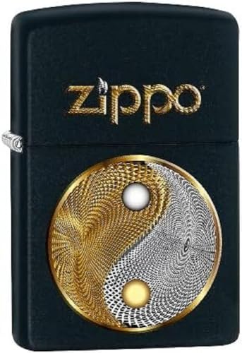 Zippo lighter ABSTRACT YING YANG Nero