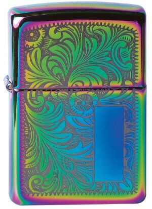 Zippo Lighter, Metal, Colourful, One Size