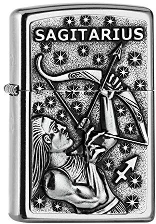 Zippo PL 207 SAGITARIUS Accendino V19, in ottone, design 5,83,81,2