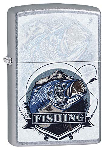 Zippo Accendino BASS Fishing Design DESIGN-207- Collection 2019-60004184-39,95 €, colore: Argento