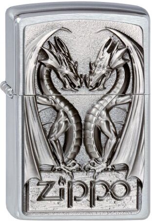 Zippo Accendino Nr 200, Motivo: Dragoni Gemelli