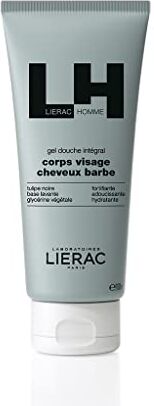 Lierac Homme Gel Doccia Multifunzione 3 in 1, per Corpo, Viso e Capelli da Uomo, per Tutti i Tipi di Pelle, Formato da 200 ml