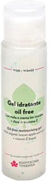 Biofficina Toscana -Gel Idratante oil free con mela e menta bio toscane. Local-Organic, Certificato Aiab Bio eco cosmesi, Lav , Vegan, Nickel Tested, Dermatologically tested. 60 ml