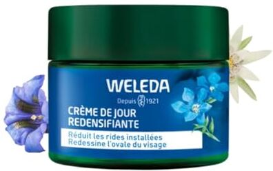 WELEDA Crema Viso Giorno Contouring Genziana Blu, Riduce le Rughe Profonde, Rassoda il Collo e la Pelle Tendente al Cedimento, 40 ml