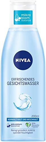 NIVEA Tonico viso rinfrescante per pelli normali e miste (200 ml), tonificante viso rinvigorisce e rinfresca la pelle, il tonico delicato idrata intensa