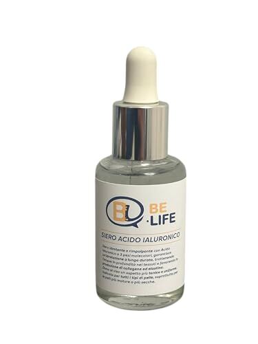 BE LIFE Siero acido Ialuronico Fatto a mano In Italia Confezione 30 ml Senza Parabeni e Siliconi