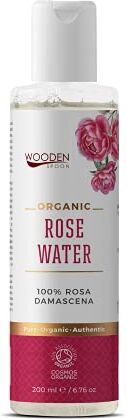 WOODENSPOON Acqua di rosa naturale 100% Tonico Viso Acqua di Rose Vegano, Senza Crudeltà, Biologico, Fatto a Mano & Tre Volte Purificato Acqua di rose bulgaria pura