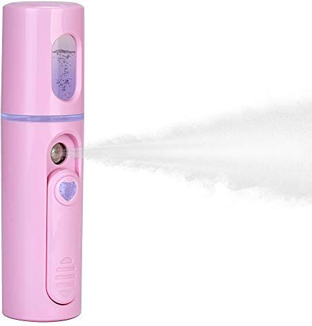 IXROAD Nano Vaporizzatore Umidificatore Atomizzatore Spruzzatore Nebulizzatore Sauna Facciale Face Steamer per Pulizia Viso Skincare Makeup Beauty (Rosa)