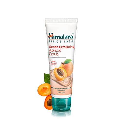 Himalaya Gentle Exfoliating Apricot Scrub Polishes impurities for Clean skin   Moisturizes, relieves and brightens skin   Suitable for all skin types 75ml