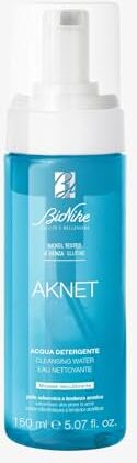 BioNike Aknet Acqua Detergente Viso per Pelli a Tendenza Acneica e Delicate, Rimuove le Impurità e Offre una Pulizia Profonda, Dona Freschezza, 150 ml.