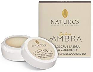 nature's Zucchero D'Ambra Burroscrub Labbra Allo Zucchero Ambra E Nettare Di Zucchero Bio 8 ml