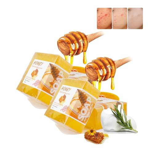 EXQST Lavado Essentials Turmeric Honey Soap Bar Turmeric Brightening Moisturizing Face Soap Natural Honey Skin Soap Wash for Dark Spots Cleanses Skin