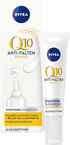 Nivea Q10 Anti Rughe + Power Elasticizzante occhio per età aussehende Haut, Idratante Occhio Crema, 15 ML