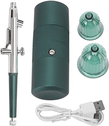 TOPINCN Kit Aerografo Senza Fili Ricaricabile, Mini Compressore d'Aria Aerografo Portatile Spruzzatore di Ossigeno per Acqua Dispositivo Spruzzatore a Nebbia Nano