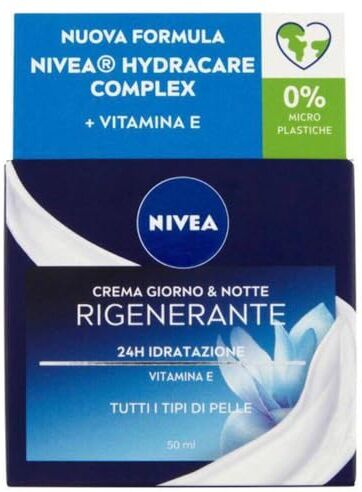 NIVEA Crema Giorno & Notte Rigenerante 24H Idratazione, 50ml