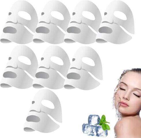 Generic Maschera al collagene bio Nurglow, Maschera Lushes Co, Maschera Nurglow, Maschera al collagene bio Prandest, Maschera viso al collagene bio per la notte, Maschera lifting antirughe (8pcs)