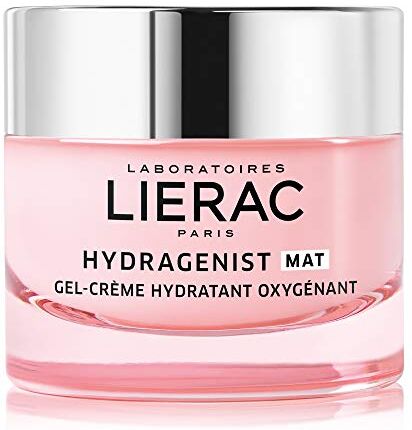 Lierac Hydragenist Gel Crema Viso Idratante Rimpolpante con Acido Ialuronico, Pelle da Normale a Mista, Formato da 50ml