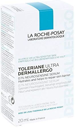 La Roche-Posay Siero Lenitivo Viso e Occhi, Adatto a Pelli Allergiche, Azione Delicata e Riparatrice,Formula con Neurosensine, Osmolita e Acqua Termale, Toleriane Ultra Dermallergo, 20 ml