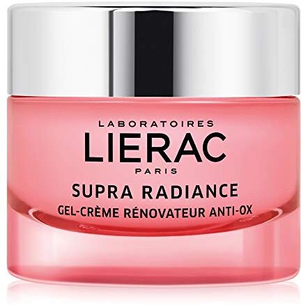 Lierac Supra Radiance Gel Crema Viso Antirughe Illuminante con Acido Ialuronico, Pelle da Normale a Mista, Formato da 50 ml