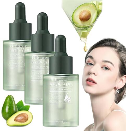 Generic Siero antirughe all'avocado biologico Sapore, Siero antirughe all'avocado biologico Saoore idratante e idratante, Antirughe sbiadite antirughe all'avocado biologico Saoore (3Pcs)