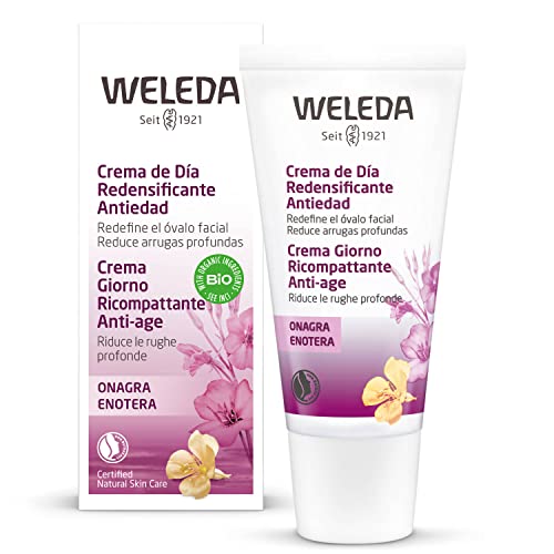 Weleda Crema Giorno Ricompattante Anti-age Enotera, per pelli mature, idrata intensamente, rimpolpa e riduce le rughe profonde ed i segni dell'età (1X30 ml)