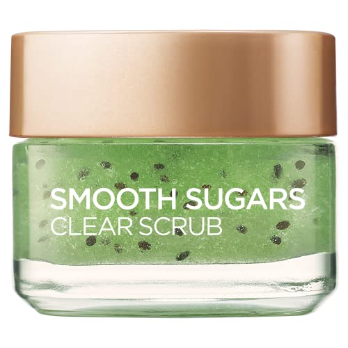 L'Oreal Paris Smooth Sugar Nourish Scrub viso e labbra al cacao, 50 ml