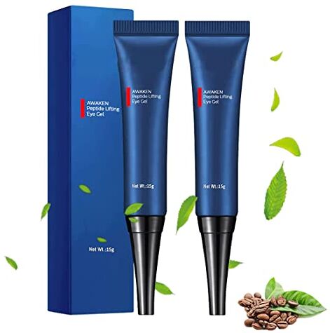 Generic 2 PCS Openeyes Awaken Peptide Lifting Eye Gel,Nordizoe Openeyes Lifts Firming Anti-wrinkle Eye Tightener,Anti Aging Eye Serum for Men Women,Reduces Puffiness/Dark Circles/Under Eye Bags/Wrinkles