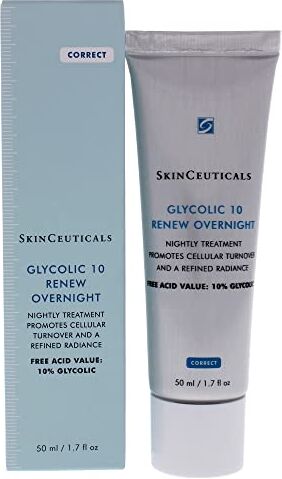 SKINCEUTICALS (LOreal Italia) Glycolic 10 Renew Overnight Crema Viso Notte Esfoliante, 50 Millilitri