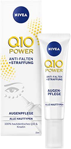 NIVEA Q10 Anti Rughe + Power Elasticizzante occhio per età aussehende Haut, Idratante Occhio Crema, Confezione da (2 X 15 ML)