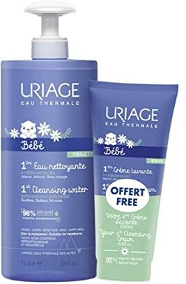 Uriage Baby 1st acqua detergente 1L + 1st crema detergente 200ml gratis