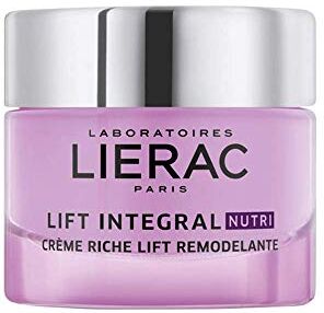 Lierac Lift Integral Nutri Crema Viso Giorno, Antirughe con Acido Ialuronico, per Pelle Secca, Formato da 50 ml