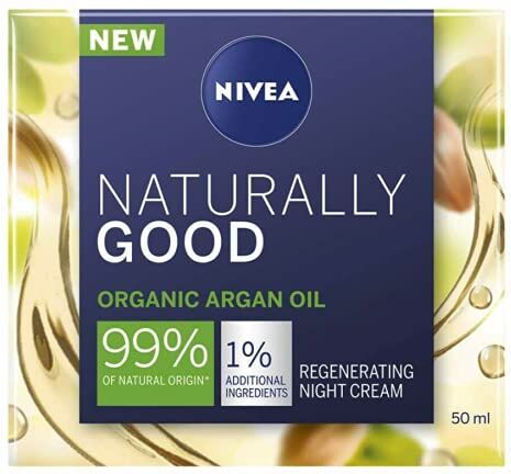 NIVEA Natural Balance rigenerante notte, confezione da 1 (1 x 50 ml), idrata intensa, crema da notte per ogni tipo di pelle