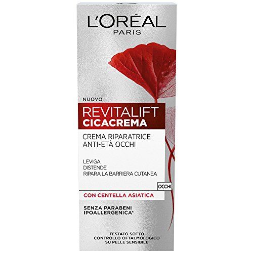 L'ORÉAL Paris Revitalift Cicacrema Crema Contorno Occhi Antirughe Idratante Riparatrice, 15 ml