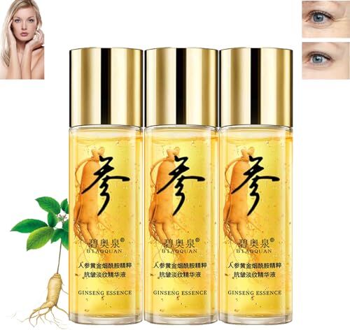 Generic Siero per il viso di Ginseng, Ginseng Polipeptide Anti-aging Essence Siero, Essenza del polipeptide dell'oro del ginseng anti-invecchiamento, Tonificante per il viso di ginseng, Rassodamento della