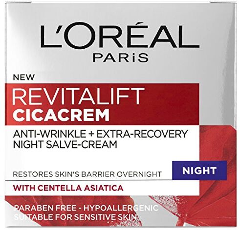 L'Oreal Paris Revitalift Cica Anti Rughe Recovery Night Cream, 50ml