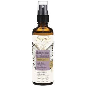 farfalla Fiori d'arancio, acqua biologica per piante, 75 ml, idratante e rinfrescante di fiori d'arancio, cosmetico naturale certificato al 100% per pelli mature e secche farfalla Fiori d'arancio, acqua biologica per piante, 75 ml, idratante e rinfrescante di fiori d'arancio, cosmetico naturale certificato al 100% per pelli mature e secche