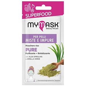 My Mask , Linea Superfood, Maschera Viso Per Pelli Impure, Deterge a Fondo la Pelle del Tuo Viso, Confezione da 8 ml