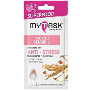 My Mask , Linea Superfood, Maschera Viso Anti-Stress, per Pelli Sensibili, Confezione da 8 ml