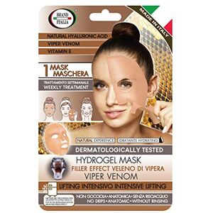 Brand Italia Maschera Viso al Veleno di Vipera Naturale Antiage Effetto Lifting Immeto Viper Venom Hydrogel Mask, Rosa, 1G Brand Italia Maschera Viso al Veleno di Vipera Naturale Antiage Effetto Lifting Immeto Viper Venom Hydrogel Mask, Rosa, 1G